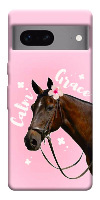 Чехол itsPrint Horse with flower для Google Pixel 7, животные, купить оптом с доставкой