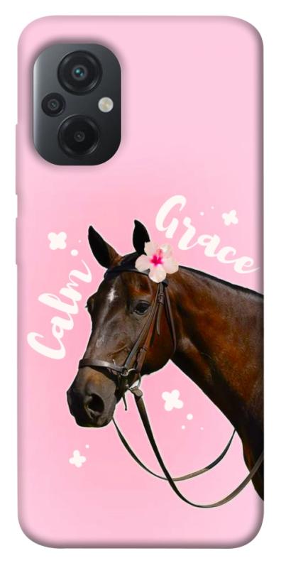 Чехол itsPrint Horse with flower для Xiaomi Poco M5, животные, купить оптом с доставкой