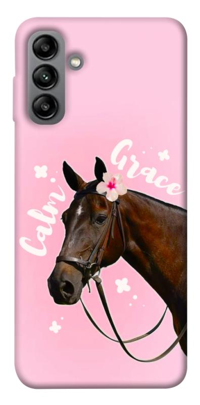 Чехол itsPrint Horse with flower для Samsung Galaxy A04s, животные, купить оптом с доставкой