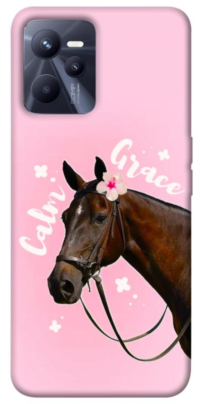 Чехол itsPrint Horse with flower для Realme C35, животные, купить оптом с доставкой
