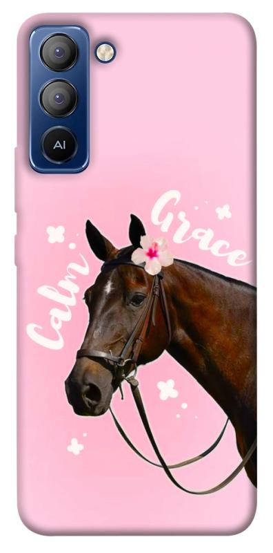 Чехол itsPrint Horse with flower для TECNO Pop 5 LTE, животные, купить оптом с доставкой