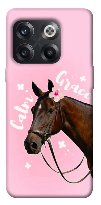 Чехол itsPrint Horse with flower для OnePlus 10T, животные, купить оптом с доставкой