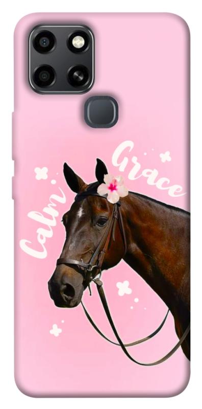 Чехол itsPrint Horse with flower для Infinix Smart 6, животные, купить оптом с доставкой