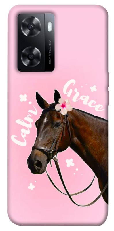 Чехол itsPrint Horse with flower для Oppo A57s, животные, купить оптом с доставкой