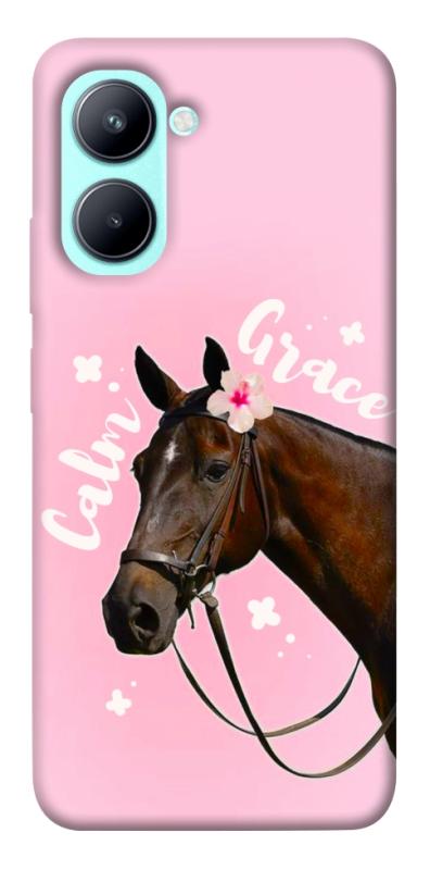Чехол itsPrint Horse with flower для Realme C33, животные, купить оптом с доставкой