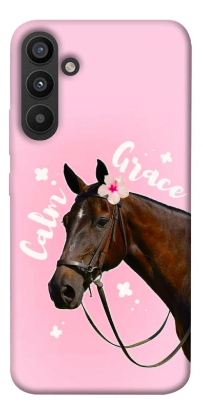 Чехол itsPrint Horse with flower для Samsung Galaxy A34 5G, животные, купить оптом с доставкой
