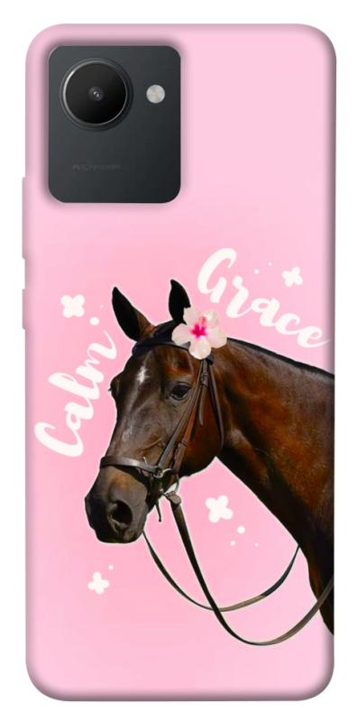 Чохол itsPrint Horse with flower для Realme C30, тварини, купити оптом з доставкою