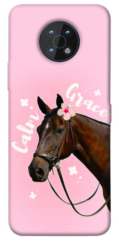 Чехол itsPrint Horse with flower для Nokia G50, животные, купить оптом с доставкой