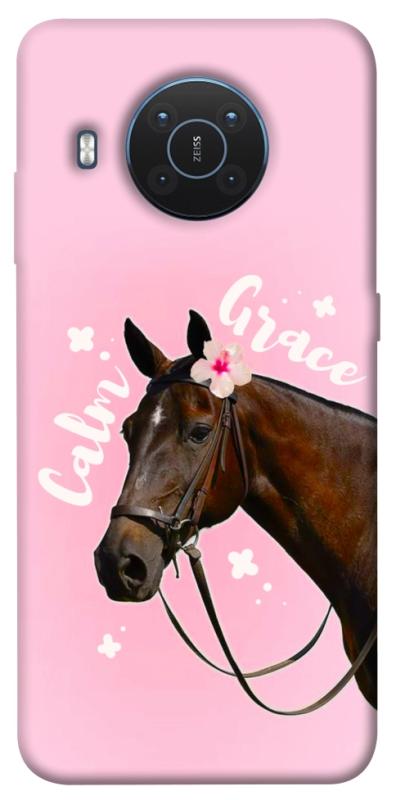 Чехол itsPrint Horse with flower для Nokia X10 / X20, животные, купить оптом с доставкой