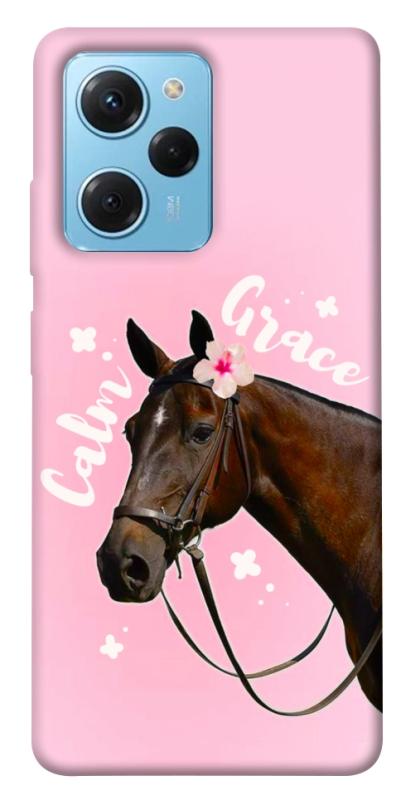 Чехол itsPrint Horse with flower для Xiaomi Poco X5 Pro 5G, животные, купить оптом с доставкой