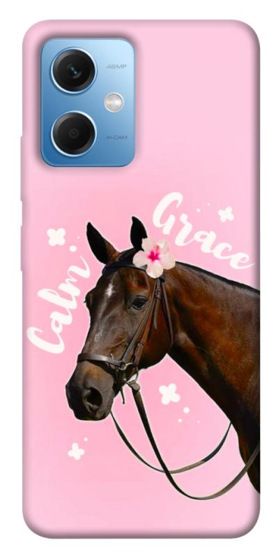 Чехол itsPrint Horse with flower для Xiaomi Redmi Note 12 5G, животные, купить оптом с доставкой