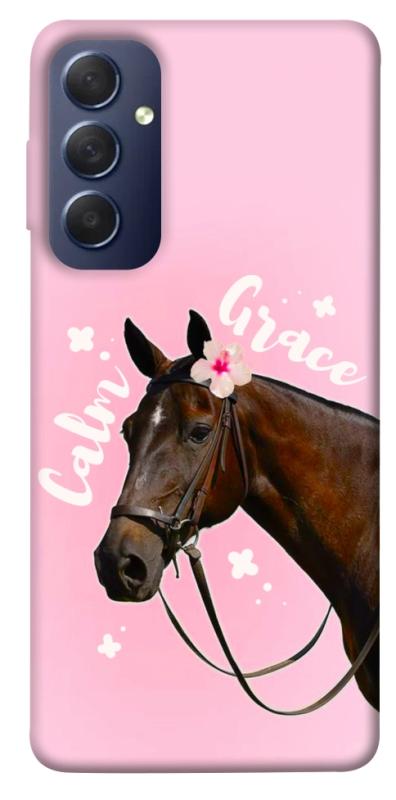 Чехол itsPrint Horse with flower для Samsung Galaxy M54 5G, животные, купить оптом с доставкой