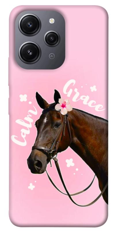 Чехол itsPrint Horse with flower для Xiaomi Redmi 12, животные, купить оптом с доставкой