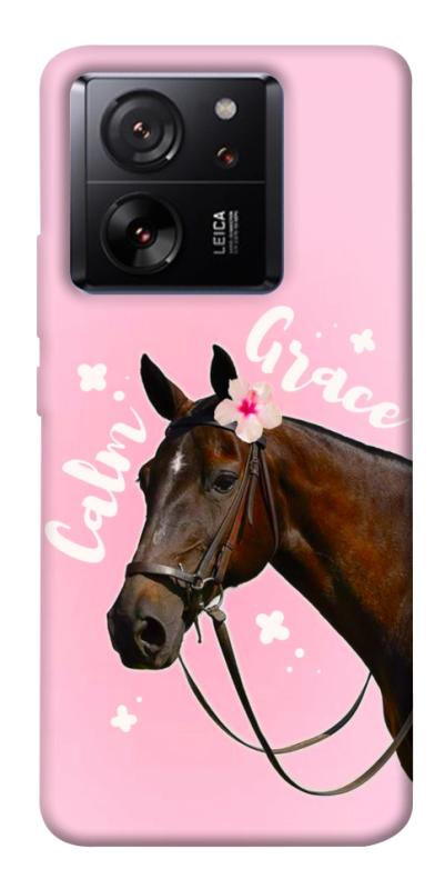 Чехол itsPrint Horse with flower для Xiaomi 13T, животные, купить оптом с доставкой