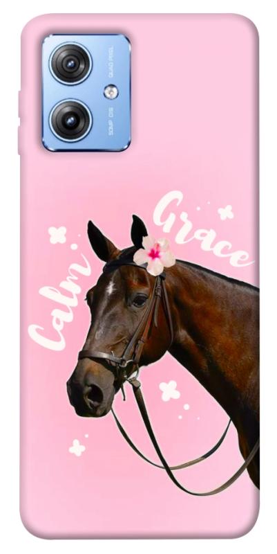 Чохол itsPrint Horse with flower для Motorola Moto G84, тварини, купити оптом з доставкою