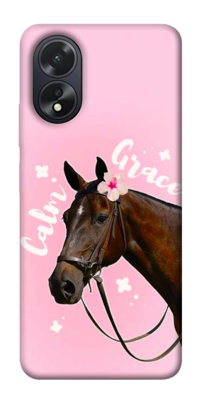 Чехол itsPrint Horse with flower для Oppo A38, животные, купить оптом с доставкой