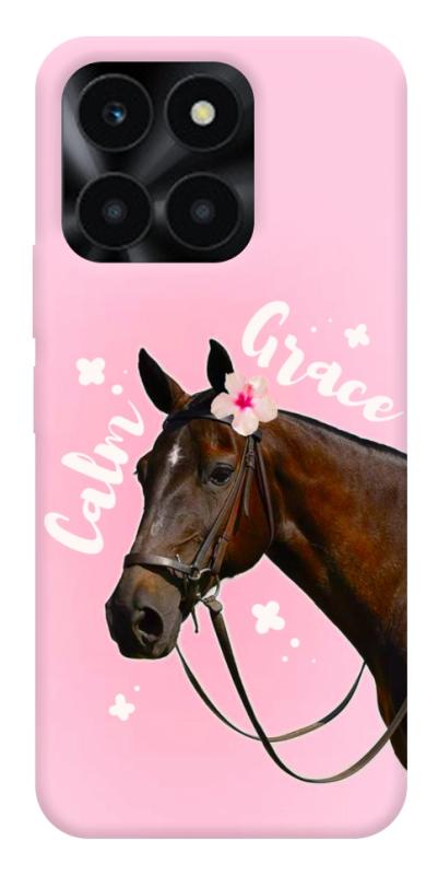 Чехол itsPrint Horse with flower для Huawei Honor X6a, животные, купить оптом с доставкой
