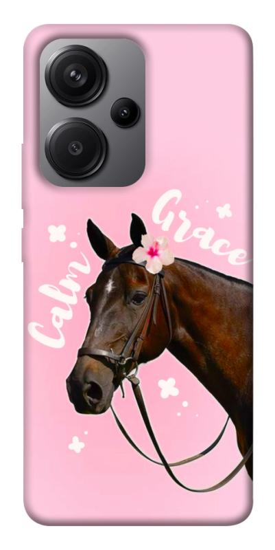 Чехол itsPrint Horse with flower для Xiaomi Redmi Note 13 Pro+, животные, купить оптом с доставкой