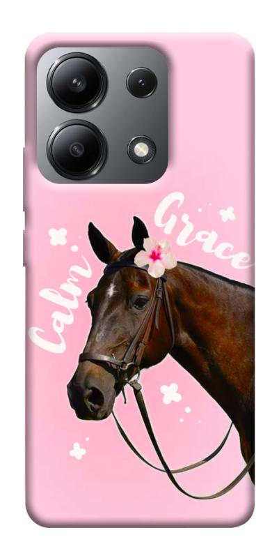 Чехол itsPrint Horse with flower для Xiaomi Redmi Note 13 4G, животные, купить оптом с доставкой