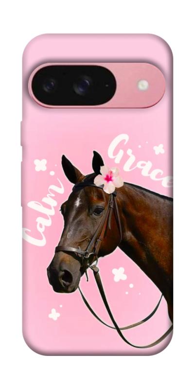 Чехол itsPrint Horse with flower для Google Pixel 9, животные, купить оптом с доставкой