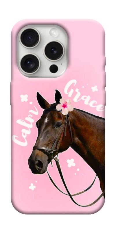 Чехол itsPrint Horse with flower для Apple iPhone 16 Pro Max (6.9"), животные, купить оптом с доставкой