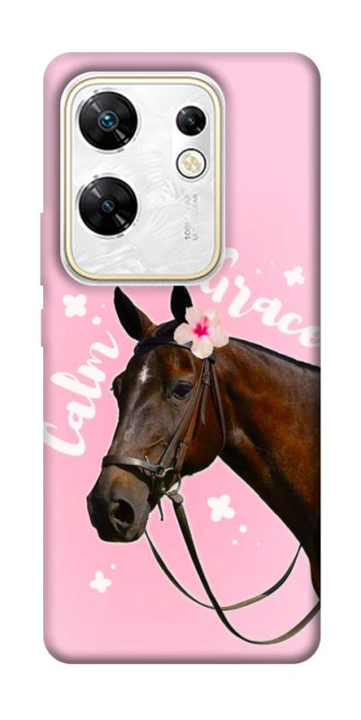 Чехол itsPrint Horse with flower для Infinix Zero 30 4G, животные, купить оптом с доставкой