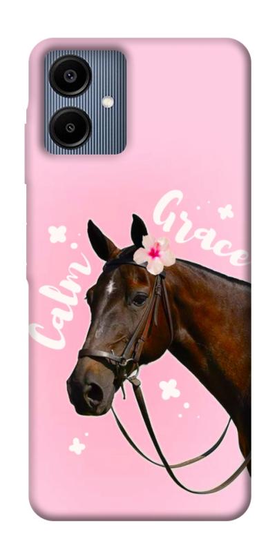 Чехол itsPrint Horse with flower для Samsung Galaxy A06, животные, купить оптом с доставкой