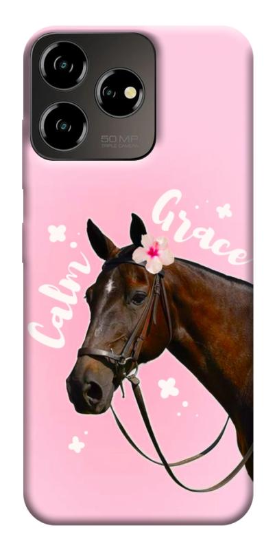 Чехол itsPrint Horse with flower для ZTE Blade V50 Desing 4G, животные, купить оптом с доставкой