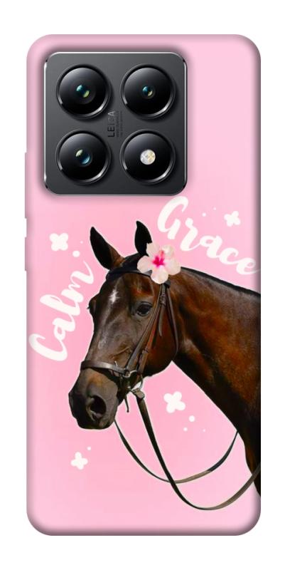 Чехол itsPrint Horse with flower для Xiaomi 14T Pro, животные, купить оптом с доставкой