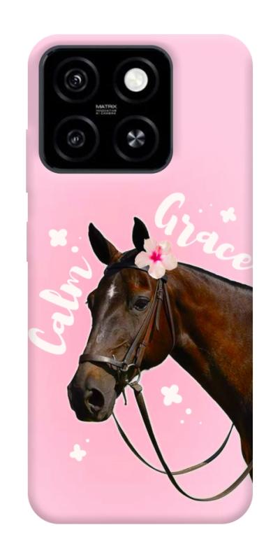 Чехол itsPrint Horse with flower для ZTE Blade A55 4G, животные, купить оптом с доставкой