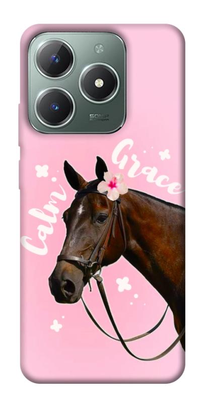 Чехол itsPrint Horse with flower для Realme C61 4G, животные, купить оптом с доставкой