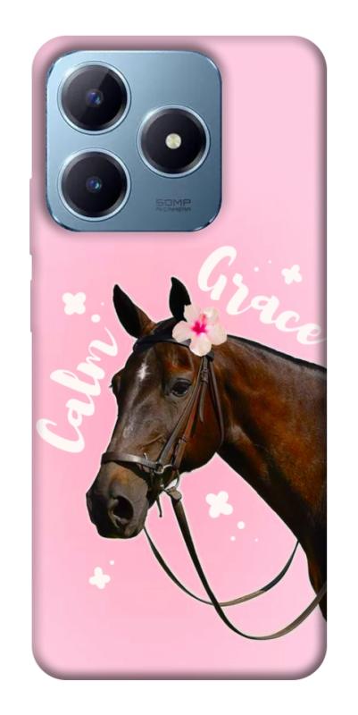 Чехол itsPrint Horse with flower для Realme C63 4G, животные, купить оптом с доставкой
