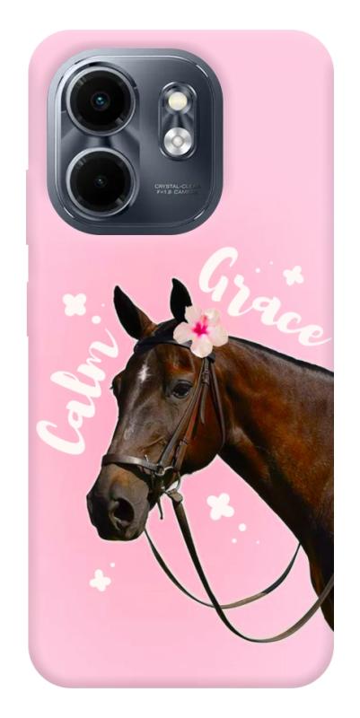 Чехол itsPrint Horse with flower для Infinix Smart 9 4G / Hot 50i, животные, купить оптом с доставкой