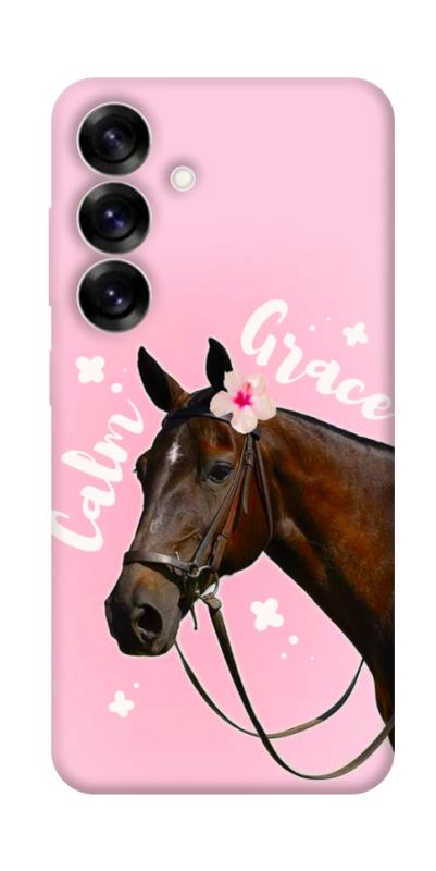 Чехол itsPrint Horse with flower для Samsung Galaxy S25+, животные, купить оптом с доставкой