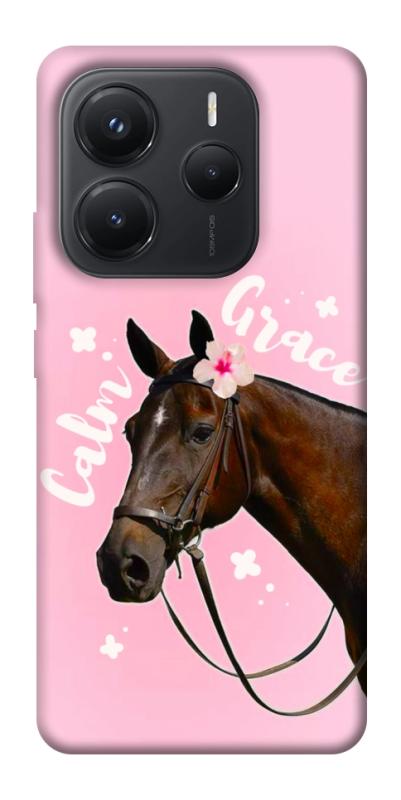 Чехол itsPrint Horse with flower для Xiaomi Redmi Note 14 5G, животные, купить оптом с доставкой
