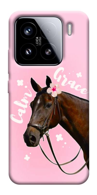 Чехол itsPrint Horse with flower для Xiaomi 15, животные, купить оптом с доставкой