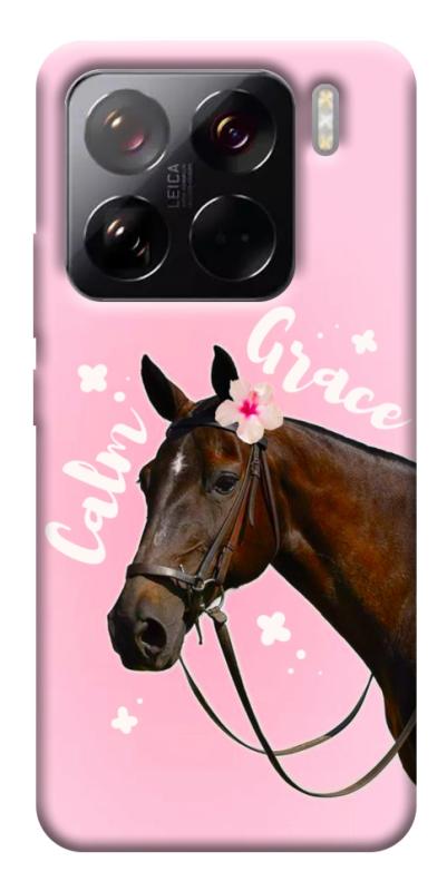 Чехол itsPrint Horse with flower для Xiaomi 15 Pro, животные, купить оптом с доставкой