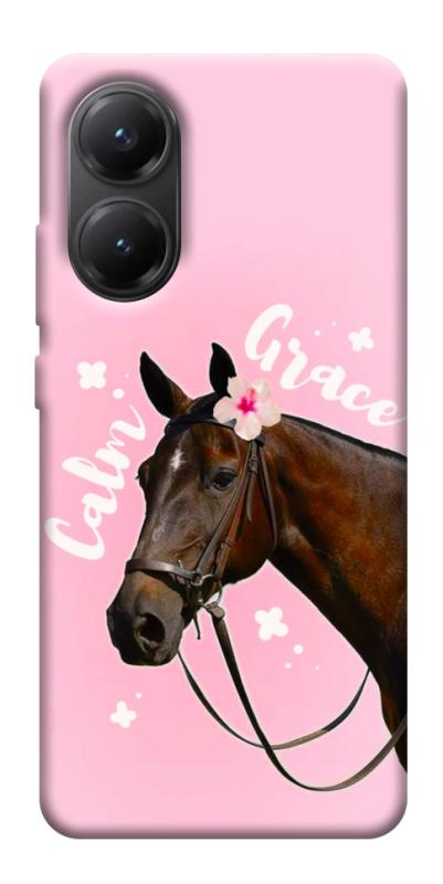 Чехол itsPrint Horse with flower для Xiaomi Poco X7 Pro, животные, купить оптом с доставкой