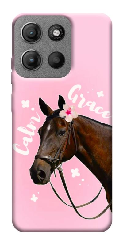 Чехол itsPrint Horse with flower для Motorola Moto G15 4G, животные, купить оптом с доставкой