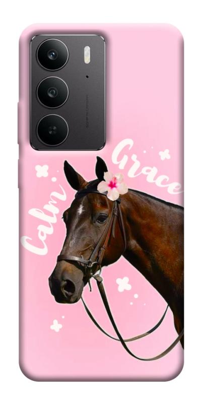 Чехол itsPrint Horse with flower для Realme C75, животные, купить оптом с доставкой