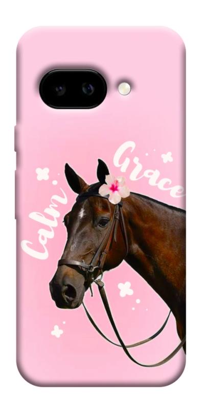Чехол itsPrint Horse with flower для Google Pixel 9a, животные, купить оптом с доставкой
