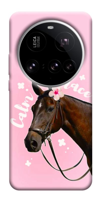 Чехол itsPrint Horse with flower для Xiaomi 15 Ultra, животные, купить оптом с доставкой