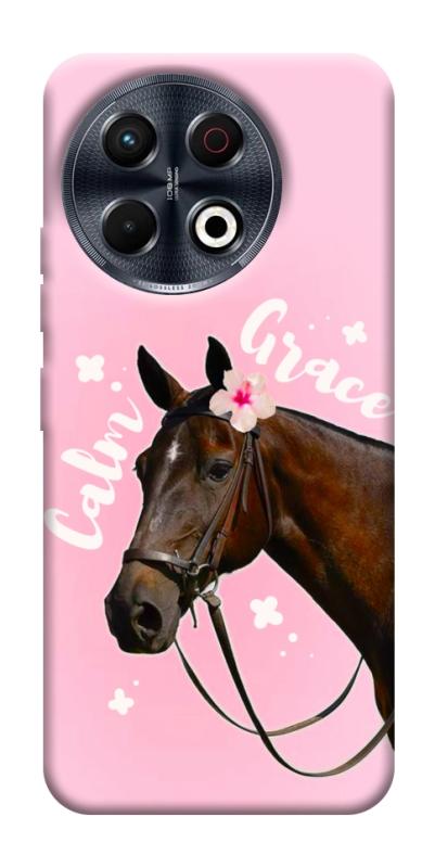 Чехол itsPrint Horse with flower для TECNO Spark 30 Pro (KL7), животные, купить оптом с доставкой