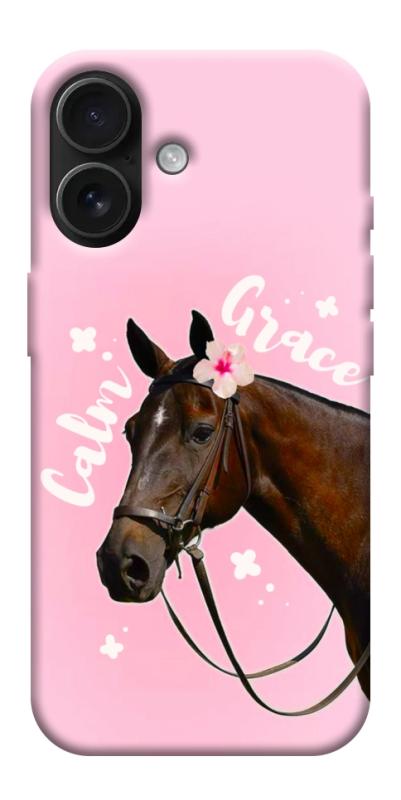 Чехол itsPrint Horse with flower для Apple iPhone 17 (6.3"), животные, купить оптом с доставкой