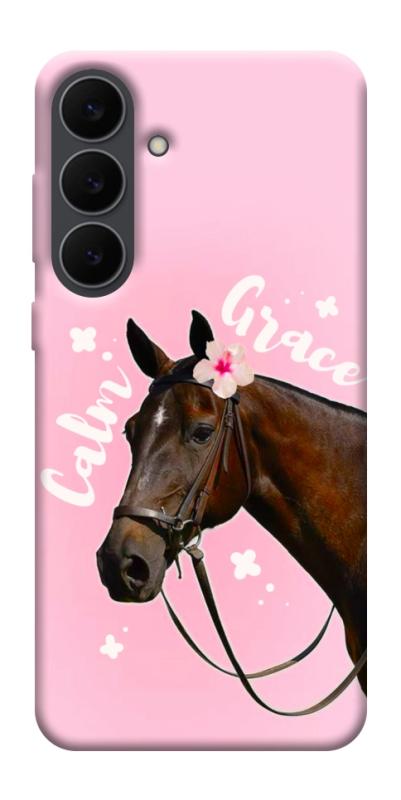 Чехол itsPrint Horse with flower для Samsung Galaxy S25 FE, животные, купить оптом с доставкой