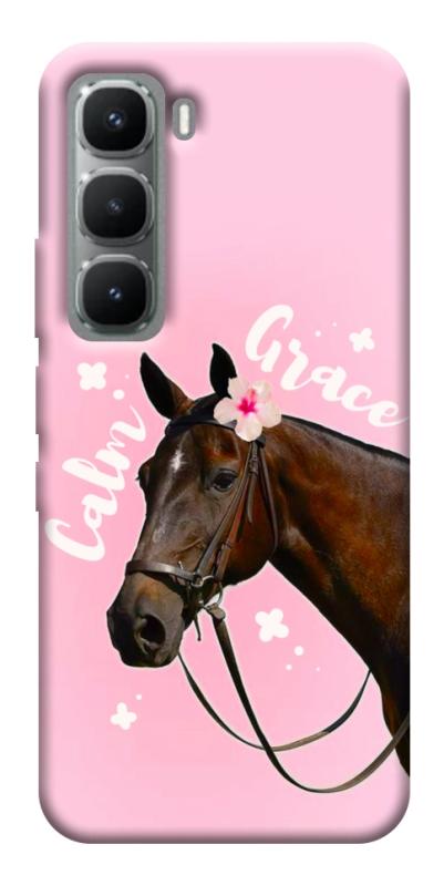 Чехол itsPrint Horse with flower для Infinix Hot 60i, животные, купить оптом с доставкой