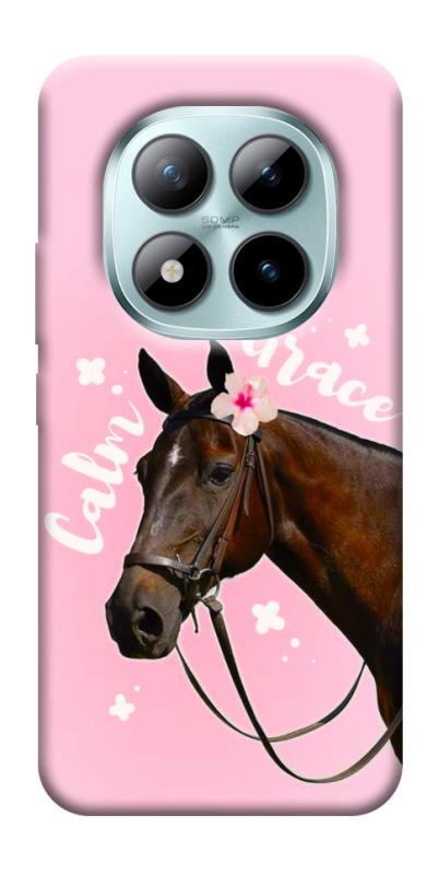 Чехол itsPrint Horse with flower для Xiaomi Redmi Note 15 Pro 5G, животные, купить оптом с доставкой
