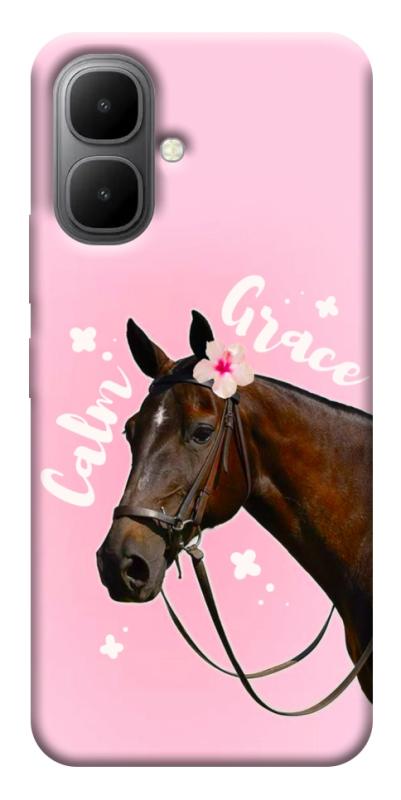 Чехол itsPrint Horse with flower для Infinix Smart 10, животные, купить оптом с доставкой