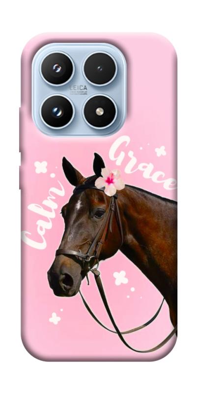 Чехол itsPrint Horse with flower для Xiaomi 17 Pro, животные, купить оптом с доставкой