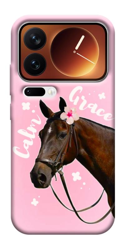 Чехол itsPrint Horse with flower для Xiaomi 17 Pro Max, животные, купить оптом с доставкой